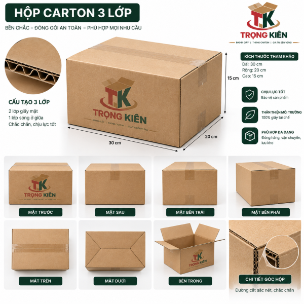 Thùng Carton 3 Lớp