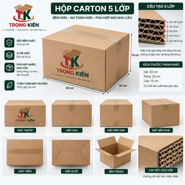 Thùng Carton 5 Lớp