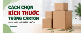 Cách Chọn Kích Thước Thùng Carton Phù Hợp Với Hàng Hóa